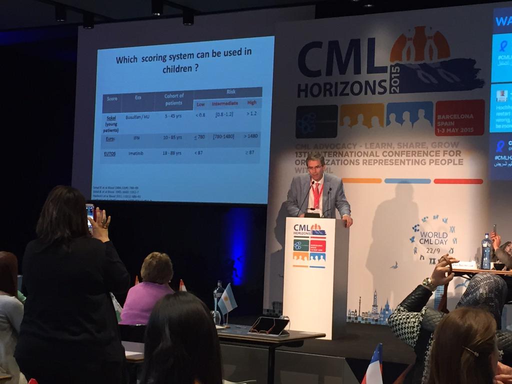 jangeissler's tweet photo. F Millot presenting data on CML in children and young adults - first time we cover this in CML Horizons #cmlhz15 http://t.co/eLu7sZgf2V