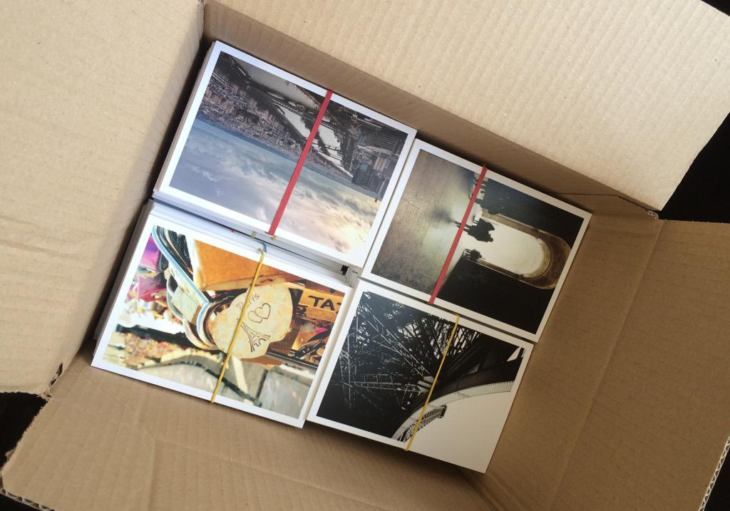 swturn3r's tweet photo. Postcards from Paris #mm20th #Artweeks. Still more to do ahead of Tuesday's opening @markmaking1995 http://t.co/2fqnfTpkQu