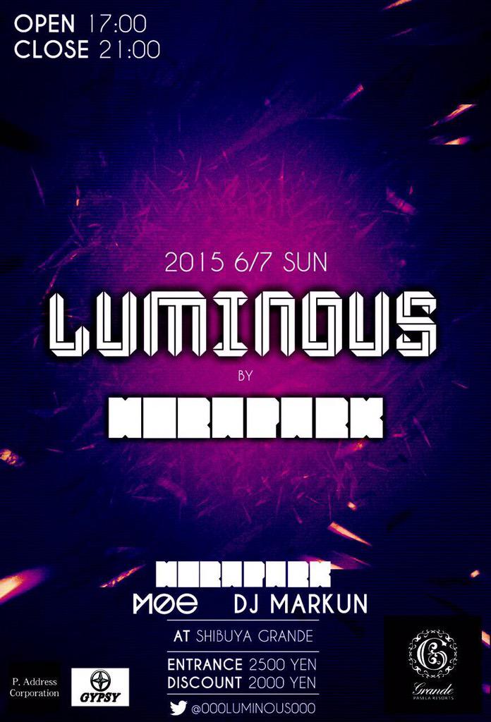a_determine's tweet photo. H!RAラストDJ出演😂
LUMINOUS‼
七色レーザーからスクリーン、VJまでもを完備し、 渋谷ディズニーストアの地下にあるパセラGRANDEを貸し切っての豪華イベント✨
未成年も楽しめるので是非来たい方はご連絡ください👍 http://t.co/3ozOjRz9uw