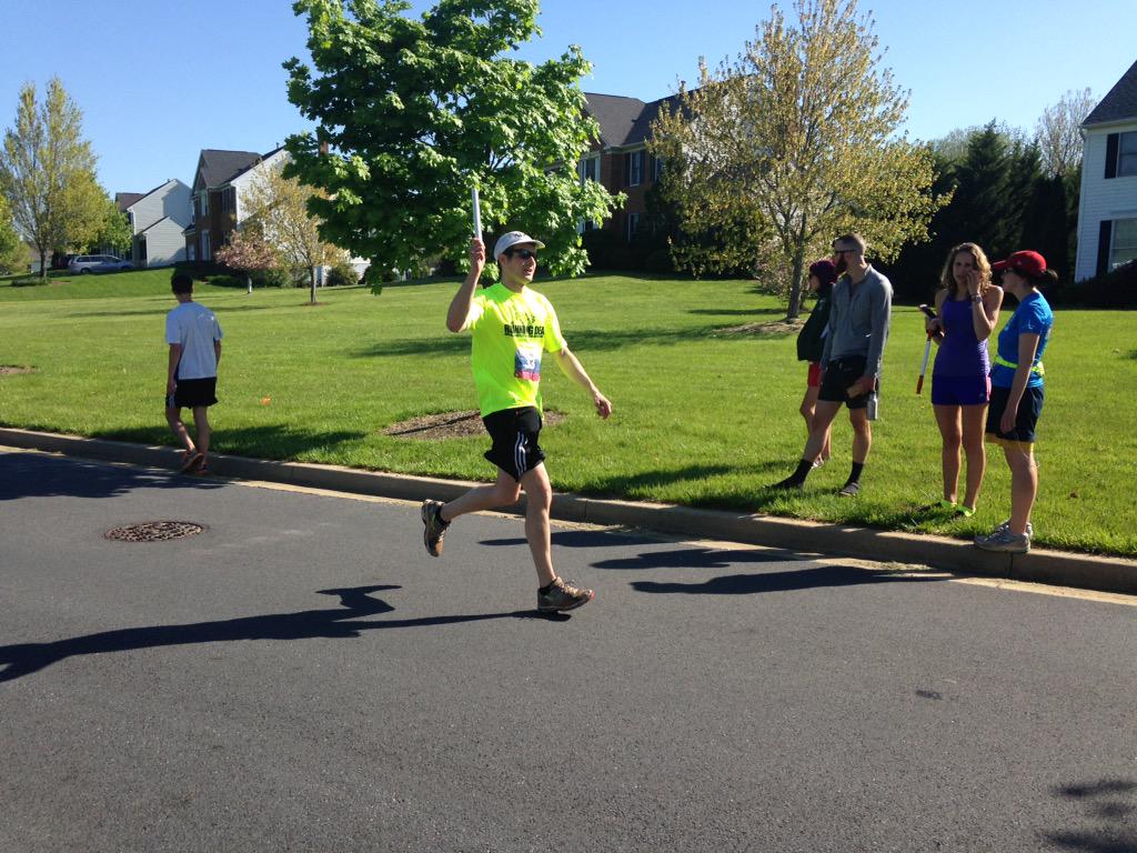 Runnindeadrelay's tweet photo. Mark is Done!!!!!! Van 1done!!!! #AOR2015 http://t.co/yJpWsyI9Lx