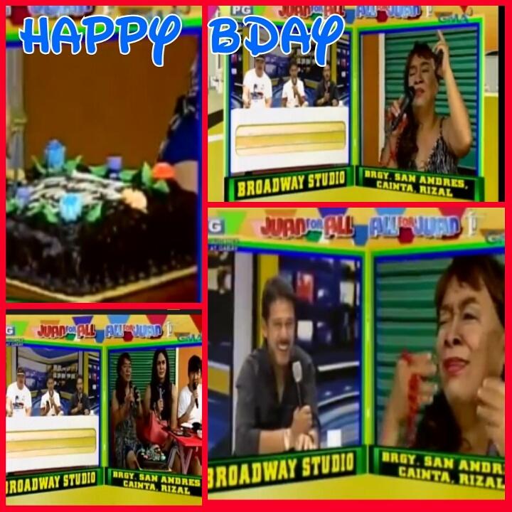 zarrah_evardone's tweet photo. Kuya wally's 43rd birthday @EatBulaga :) happy bday kuya wally.we lov u... #wallylloufanzclub http://t.co/E01GmTcxi7
