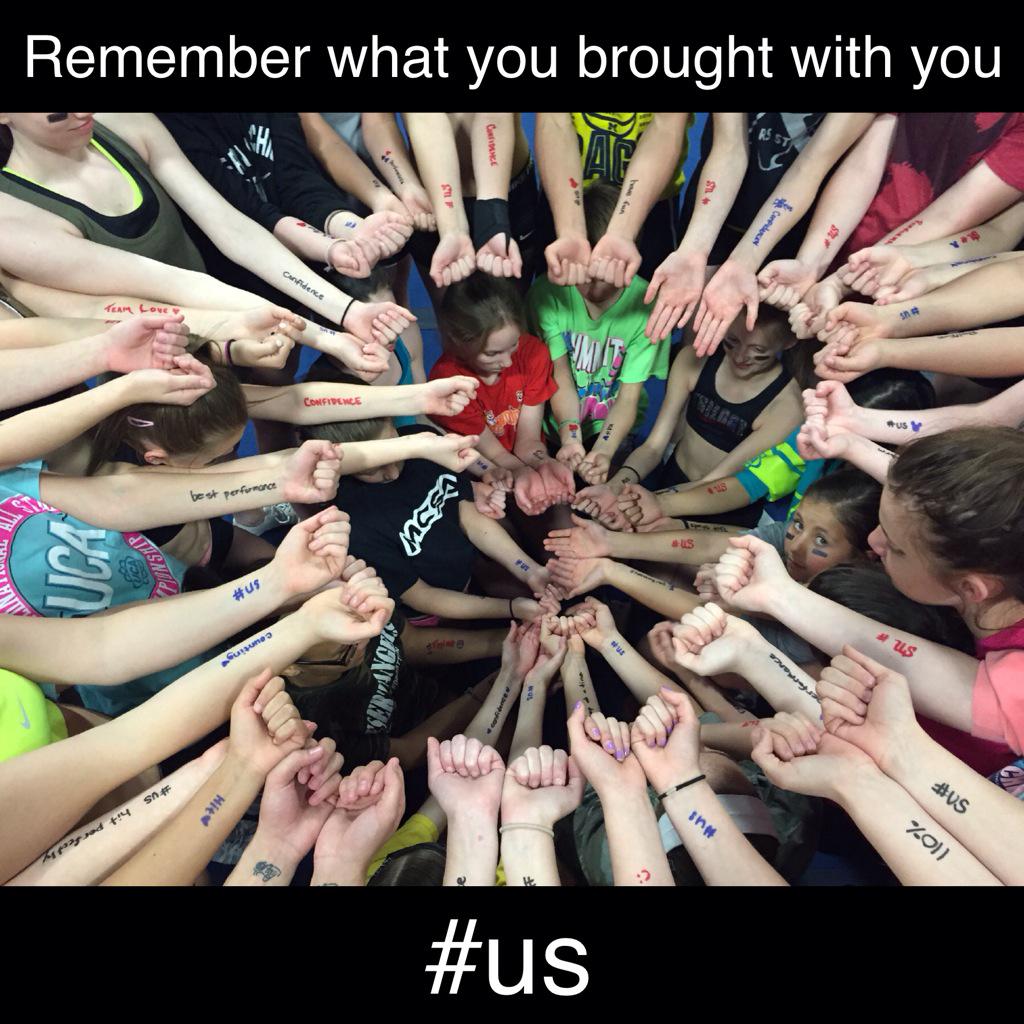 TrilogyCheer's tweet photo. We can see the mountain top. Believe and do your very best! #UNSTOPPABLE #TheSummit15 #TrilogyLittles #TrilogyBigs http://t.co/8sYCnZPQQN