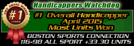 hwdog's tweet image. Congratulations !!!
#1 Overall Handicapper April 2015
Most Units Won

@BostonSportsCon