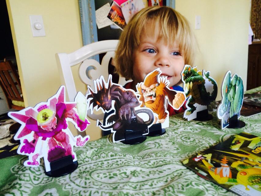 ptwerp's tweet photo. Conner loves to play King of Tokyo! http://t.co/PqmLPVu7ZS
