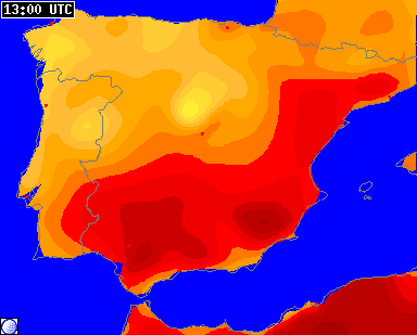 #Iberia - spread of temps @ 15:00CET - hot spots #Murcia 33.2C, #Xátiva 33.0C & #Cordoba 32.0C! #SummerInSpring