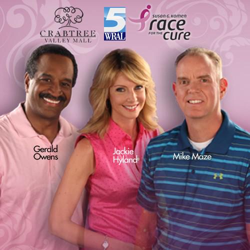 TeamWRAL's tweet photo. We're at @shopCrabtree today 11a-3p. Drop in to see us! More info: http://t.co/94kVK6ZRs3 #KomenTri #WRAL http://t.co/e4EoMdGhIn