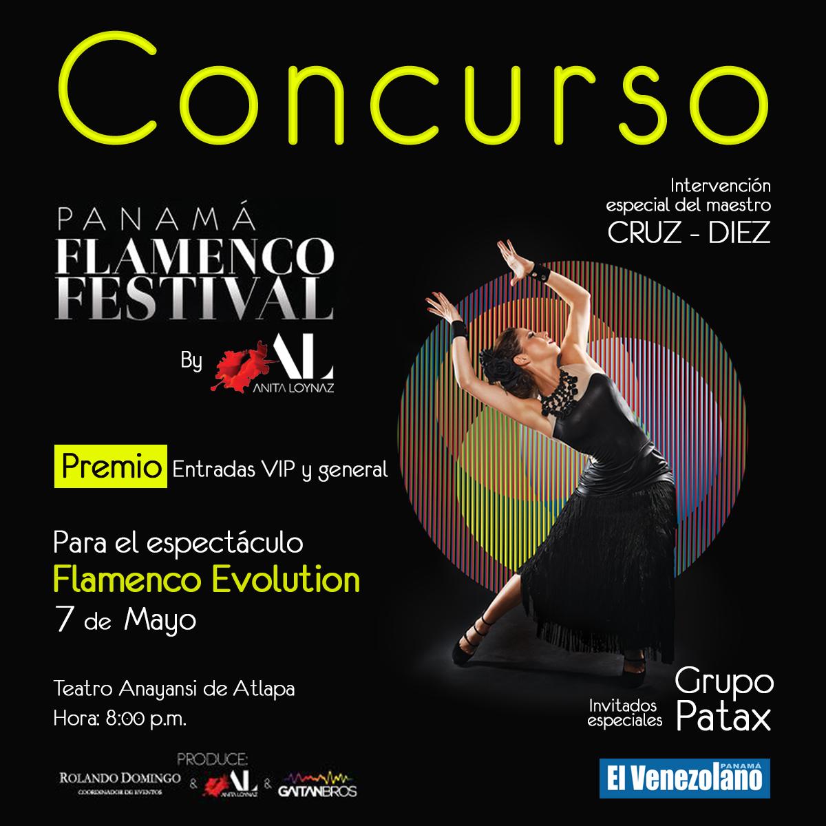 ElVenezolanoP's tweet photo. Síguenos, haz RT y gana entradas a #FlamencoEvolution con @anitaloynaz. #PTYFlamencoFestival #ElVenezolanoPSorteo http://t.co/MV0xvY5WGP