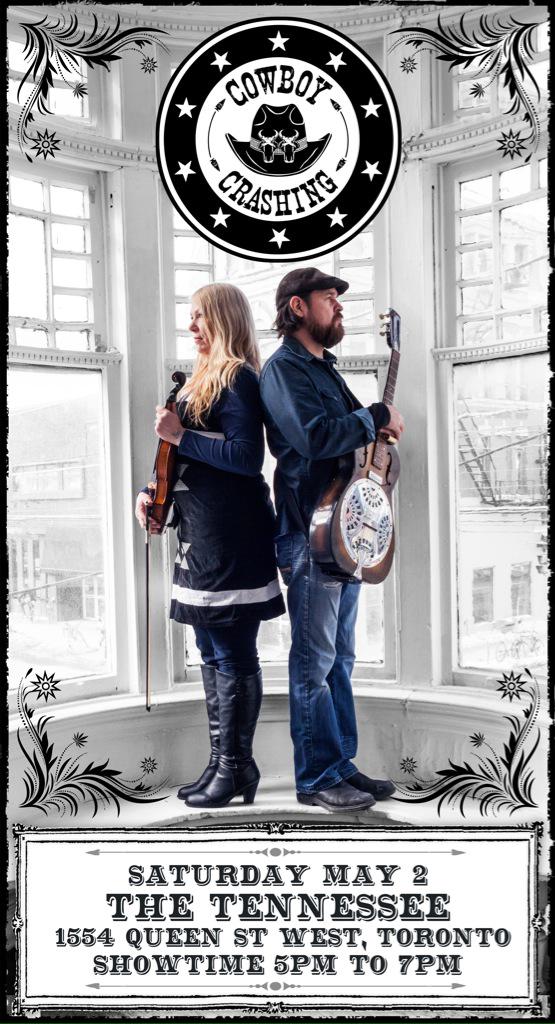 RenwickArthur's tweet photo. TODAY at The TENNESSEE, on Queen West, Toronto. COWBOY CRASHING!!! #livemusic #livemusicToronto #queenwest http://t.co/DBEfSJBSzO