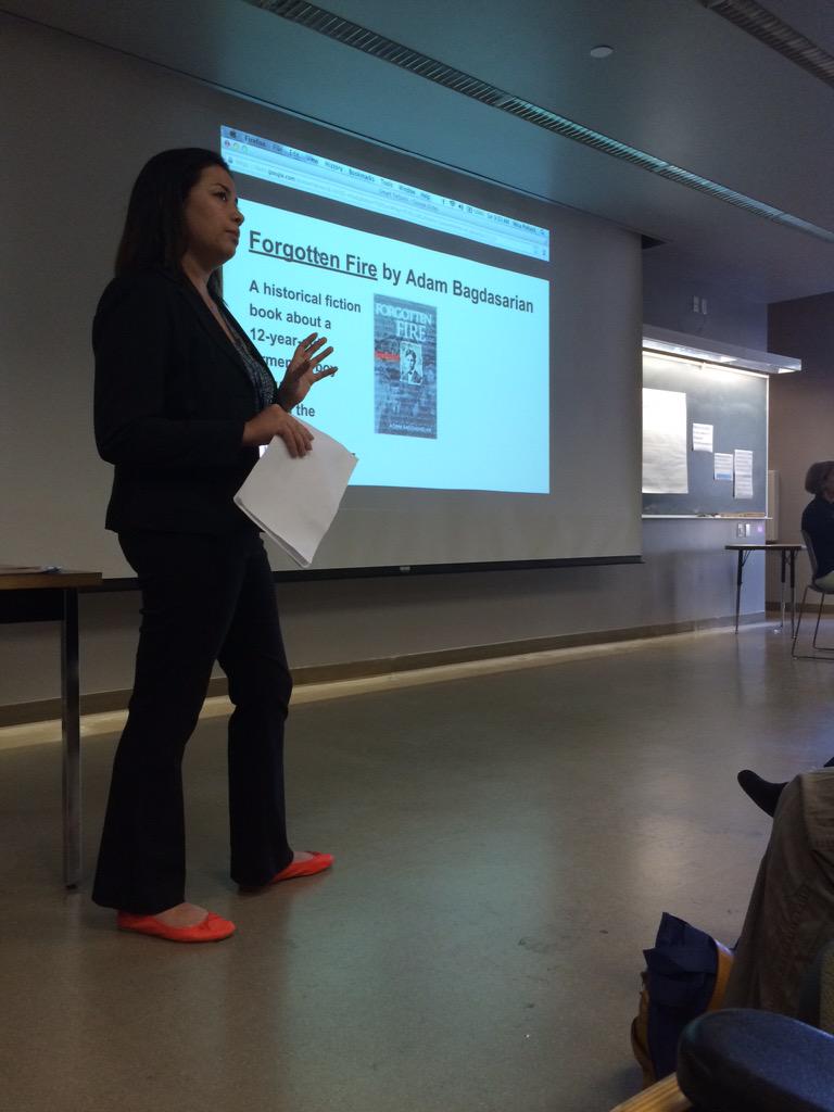 kd0602's tweet photo. .@SerenaPariser sharing how tech impacts learning in her classroom. #createequity #ucsdcommoncore #techquity http://t.co/Krd2Qu7w5T