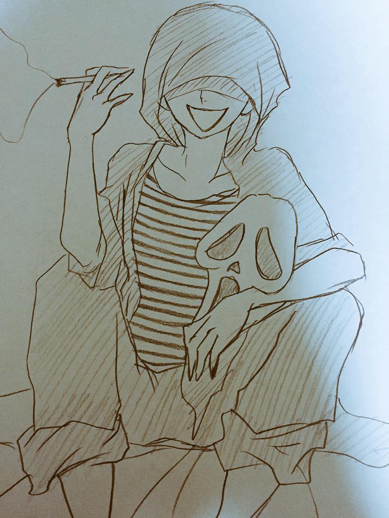 このタグ見たやついま着てる服をイラストで描いてみて