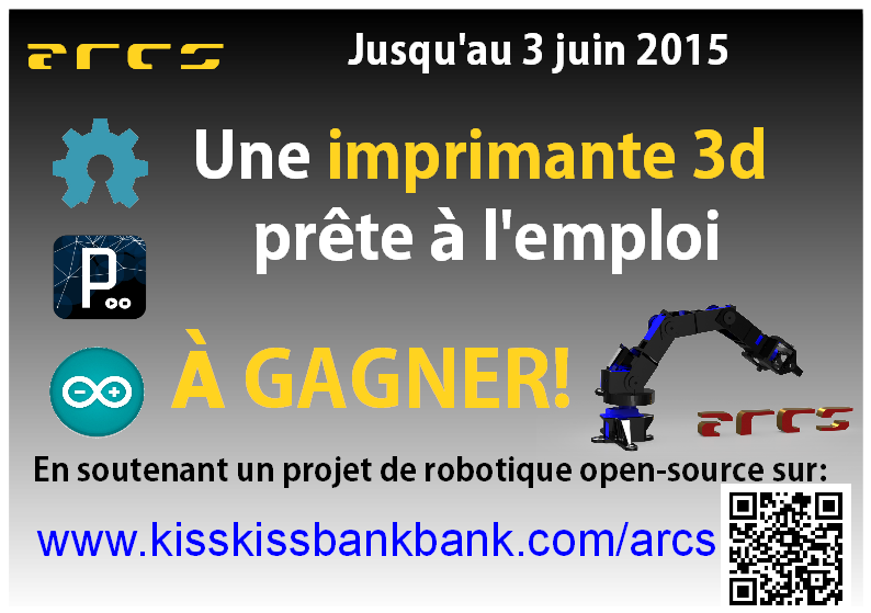 ARCS (@arcs_robot) on Twitter photo La #MFP15 vs donne envie de créer? Soutenez un logiciel #opensource et faites vous plaisir! <a href="/Kissbankers/">KissKissBankBank</a> La #MFP15 vs donne envie de créer? Soutenez un logiciel #opensource et faites vous plaisir! <a href="/Kissbankers/">KissKissBankBank</a>