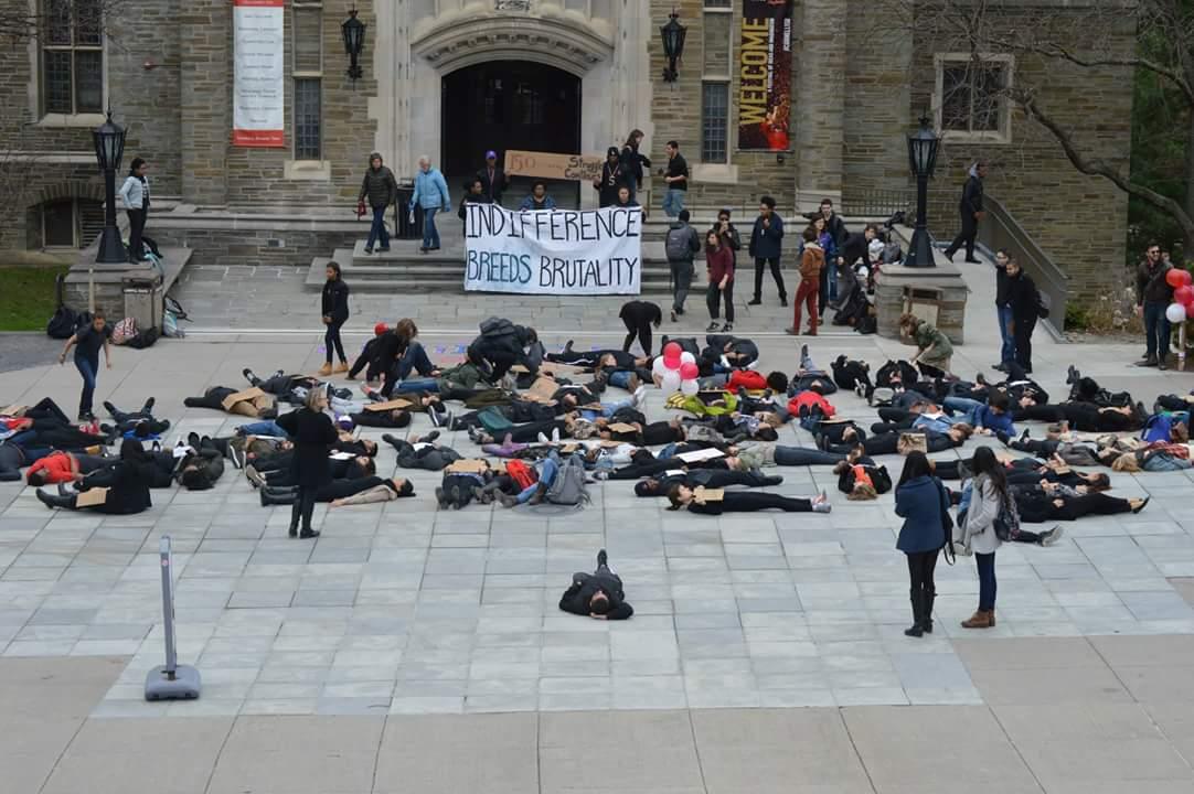 OKshid's tweet photo. Wk of Actions @Cornell from Charter Day Weekend to #MayDay @FightTheFee @cornellunion @CornellMEChA #BlackLivesMatter http://t.co/DOf8NJNgjN