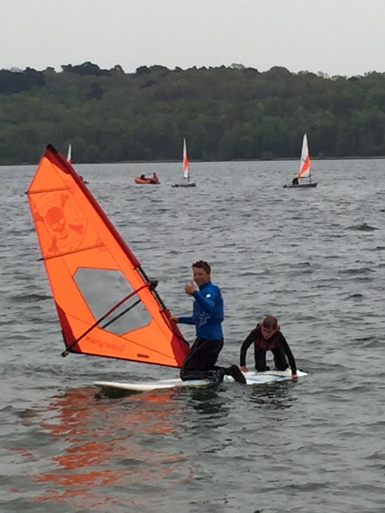 Nick_Thompo's tweet photo. Great day at the @volvosailing academy. Amazing to see the smiles from kids trying watersports for the first time http://t.co/pDwZ38qIME