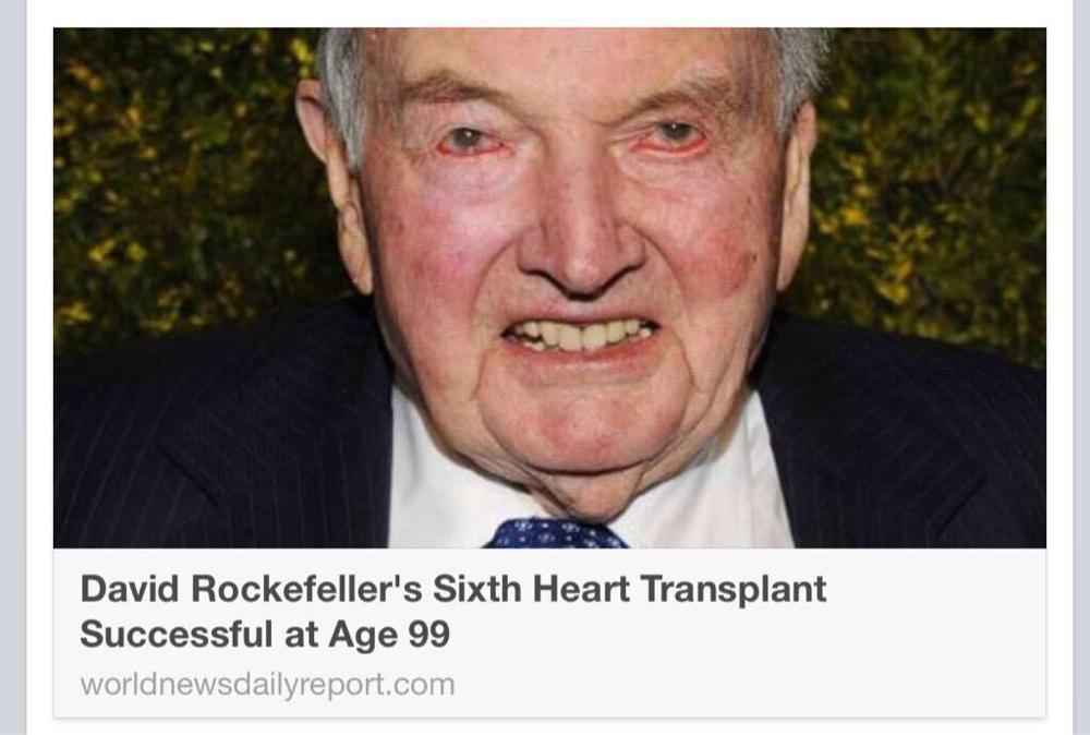 Mark On Twitter: "David Rockefeller's Sixth Heart Transplant Successful At  Age 99 Http://T.co/Hct1W1Jyxc What The Fuck?! Http://T.co/Czoyqogqhp" /  Twitter