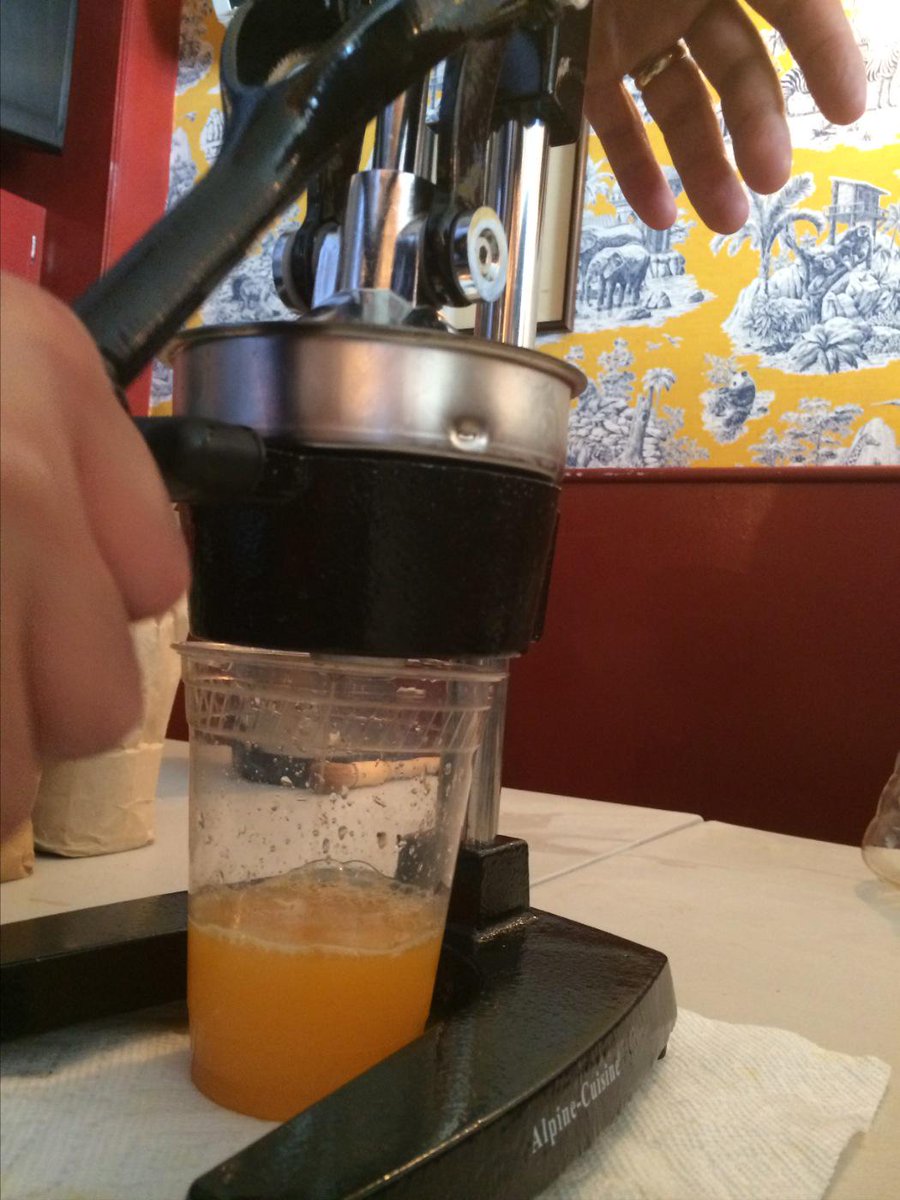 Want a fresh treat to start your day? Try a cup of our fresh squeezed orange juice! It's sooo sweet. #riseandshine