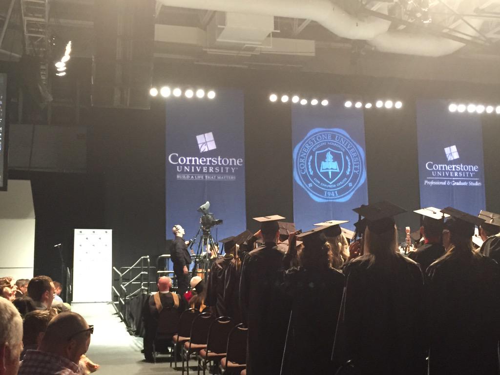 CornerstoneU's tweet photo. Tassels turned. We are proud to call you alumni of Cornerstone University! #cornerstone15 http://t.co/YwDWoxLG3f