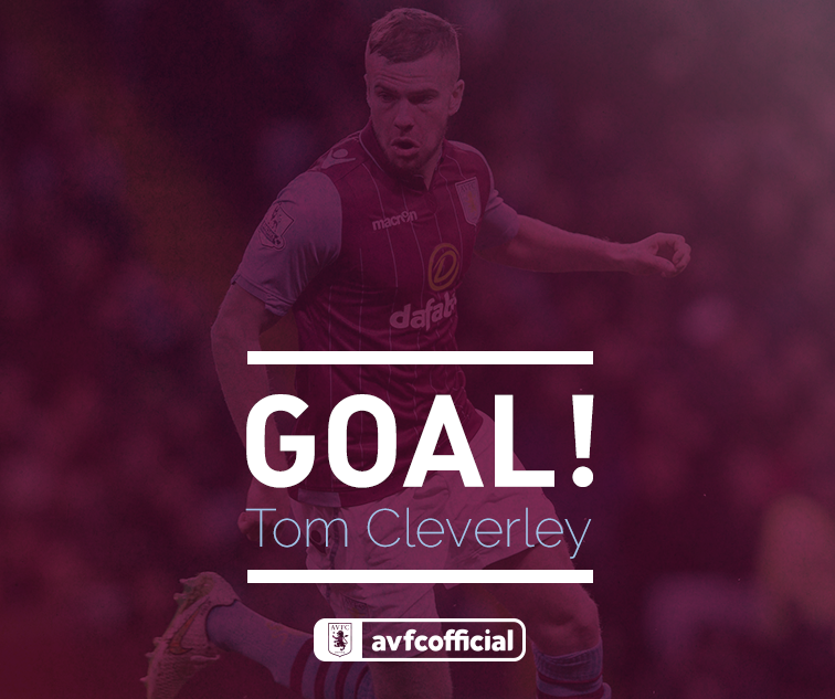 AstonVilla's tweet photo. GOAL GOAL GOAL!!!! 3-1!! Tom Cleverley!!! http://t.co/OQDzaJi2jZ
