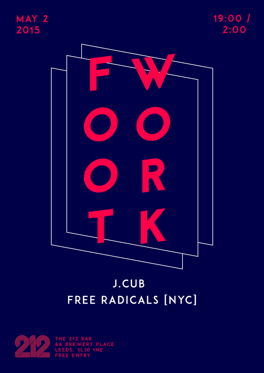 Party at The 212, proper Deep House from 7pm - 2am with J.Cub &amp; Free Radicals #NYC #LovinLeeds #Music #DJ #DeepHouse