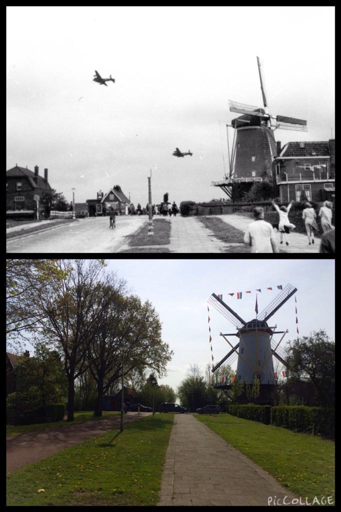 Found it! 70 years between the two photos - trees in photo 1 had been cut down for fuel during the war #opmanna
