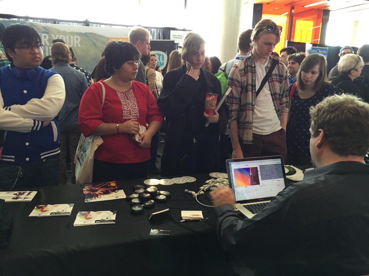 ToonBoom's tweet photo. Our #Toonboom guru Stacey is busy @TAAF2015 demoing #harmony12 features. Drop by our booth if you're in the GTA! http://t.co/AOqqe1DHzo