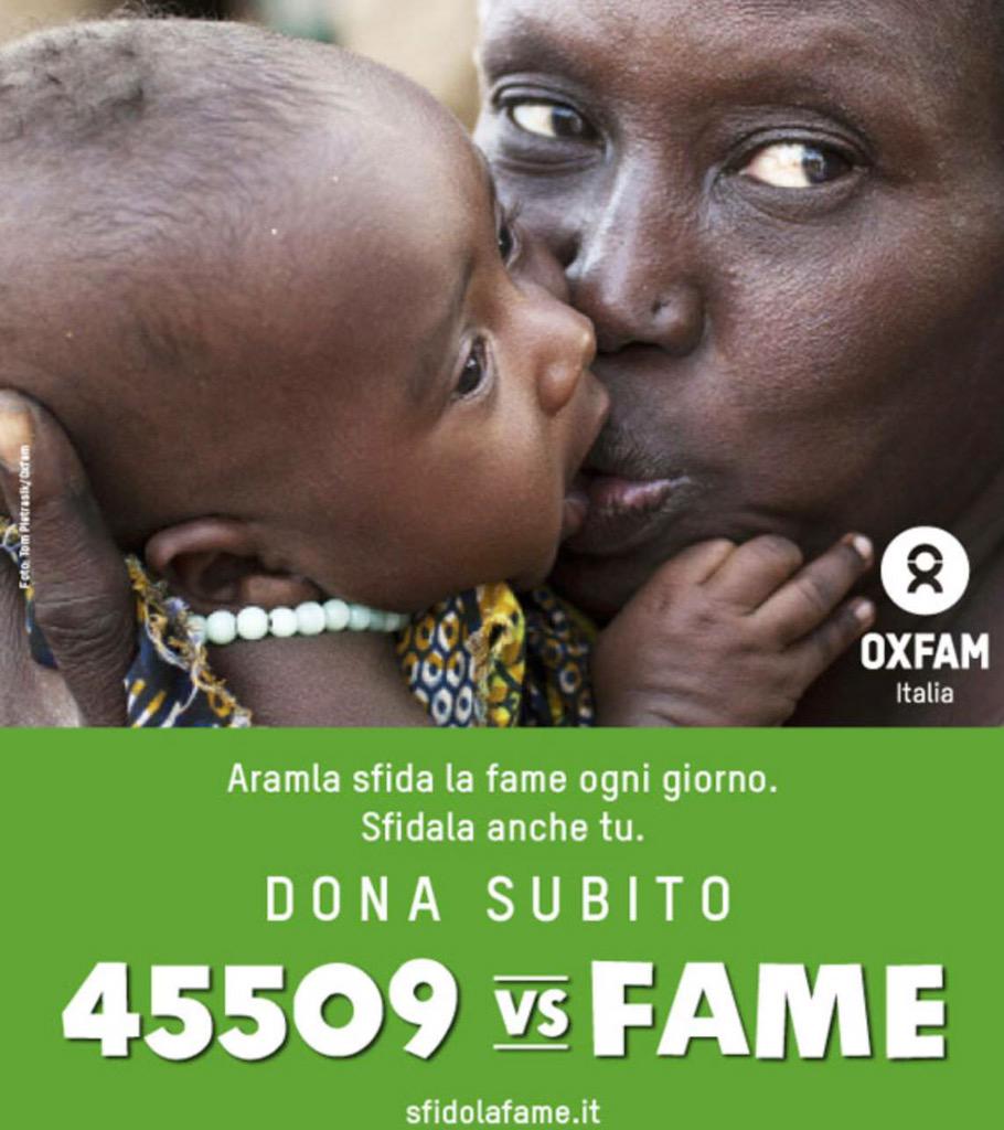 Saturnino69's tweet photo. DONA ORA!!! @OxfamItalia ❤️ 45509 http://t.co/xlM6wjz53A
