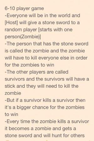 PvPGamesPE's tweet photo. Hosting new mini game called "Infected"
To join
RT &amp; FAV
comment your ign 
We will dm 6-10 people in 10-20 mins http://t.co/hsZBxDe2lz