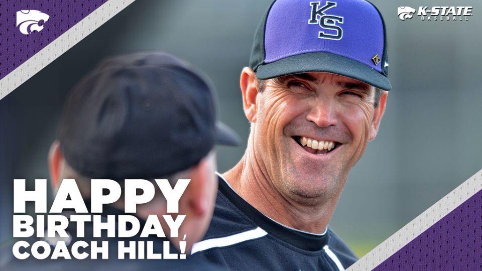 Bree_Cross33's tweet photo. Happy birthday to #KansasStateBaseball's coach Hill 🎈 http://t.co/xkoYAAoa3S