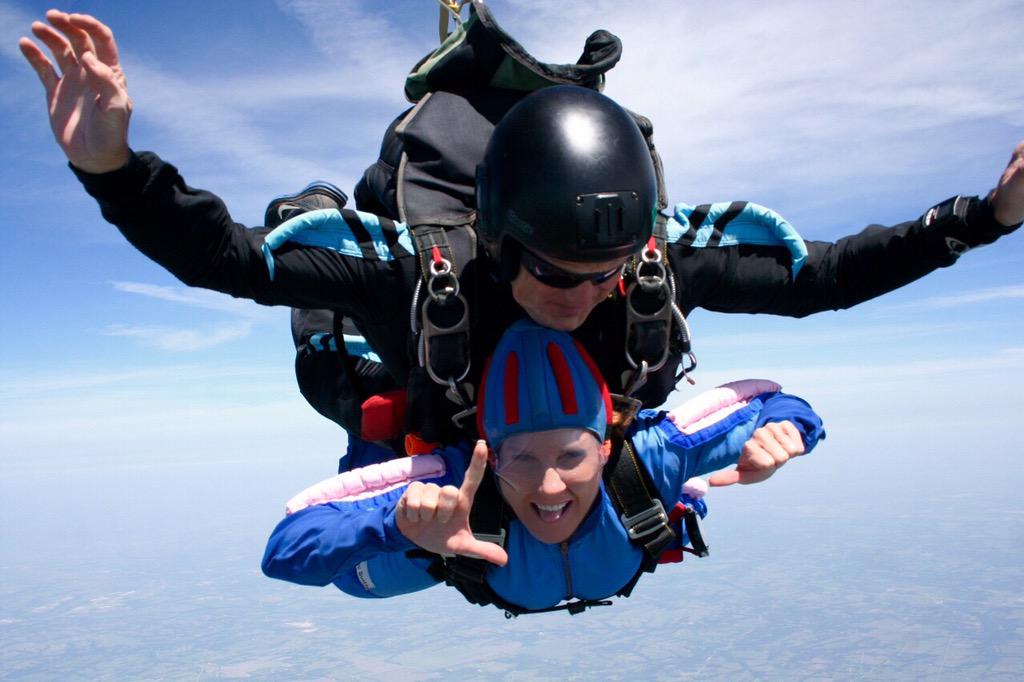 CorkyCronin's tweet photo. So I did this today! @skydivedallas #L4Love #MooseEars Thanks @jenkirk72 for doing this with me! http://t.co/afO0hX5ERj