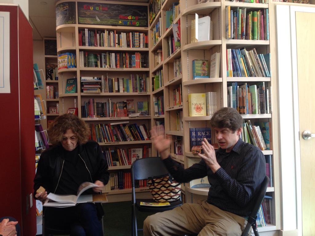 BankStreetBooks's tweet photo. @susankuklin hopes her book #BEYONDMAGENTA will help parents with their transgender teens #gender #IndieBookstoreDay http://t.co/ztLWaq05Ir