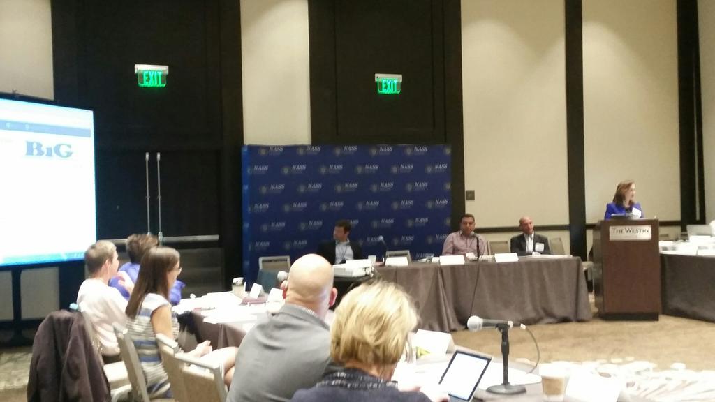 NatalieTennant's tweet image. Proud to present about WV's #BIGMap to SOS colleagues @NASSorg Digital Records Forum. W/@SecretaryDE @ColoSecofState