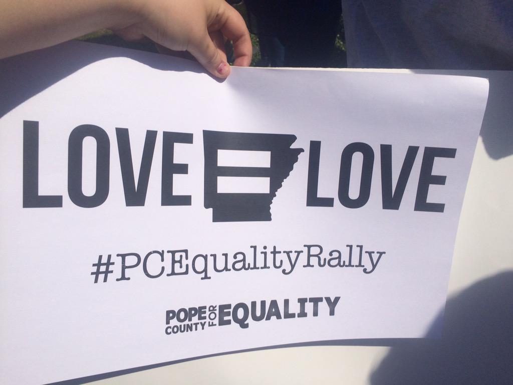 YDARStonewall's tweet photo. #PCEqualityRally was a success powered by many dedicated LGBTQ citizens, allies, and @YDArkansas folks! http://t.co/NwRFipi2Nn