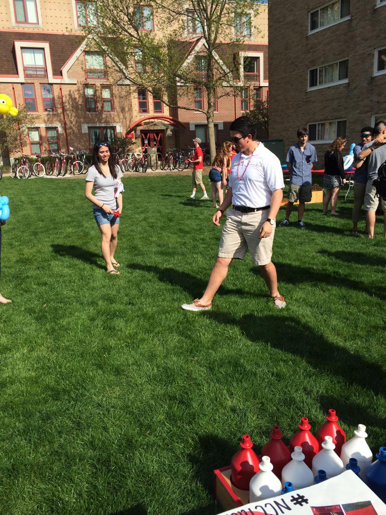 NCClassGift's tweet photo. Stop by the #NCClassGift table and prove you're better than @GRyanVarela at this game!! http://t.co/Geq5USFE0W