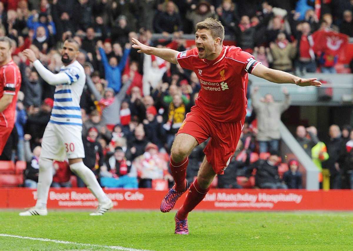 Congratulations to Steven Gerrard, who you voted as #LFC's man of the match in today's 2-1 win over QPR "