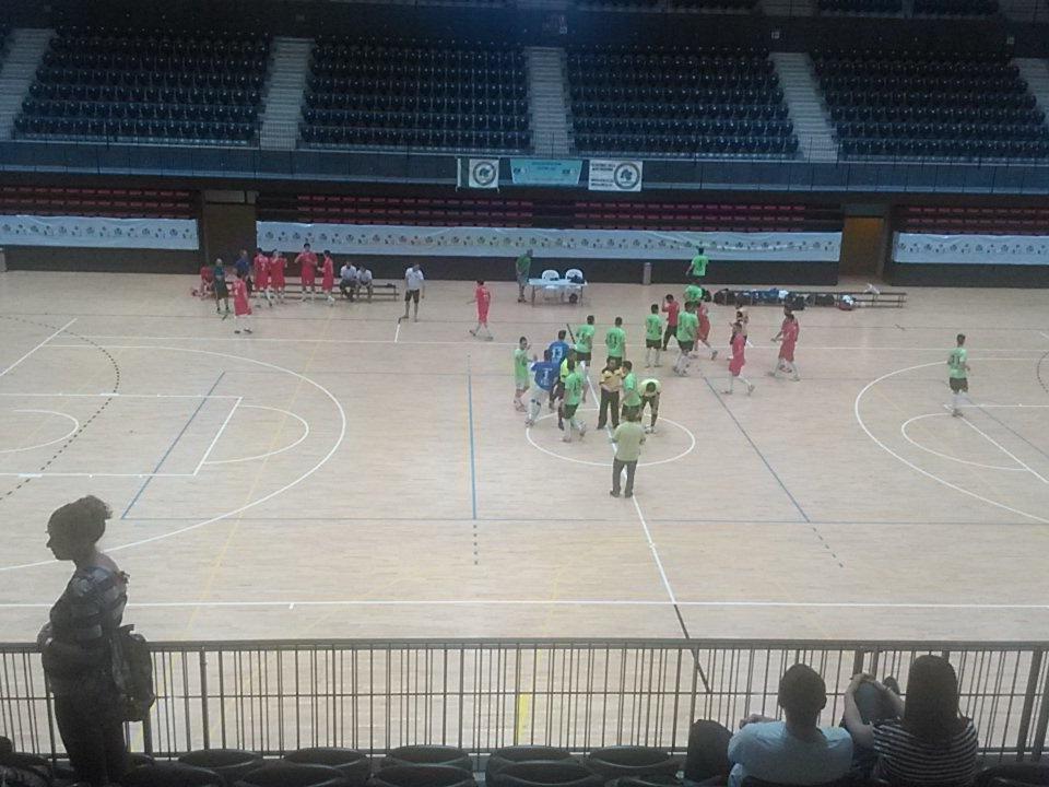 En minutos decisivo partido cat.senior Navarra vs Castilla Mancha en centro tecnificación vila-real