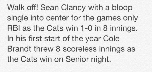 baseball_murphy's tweet photo. Highlights from yesterday's win against Granite Falls http://t.co/ycmeF47uHW