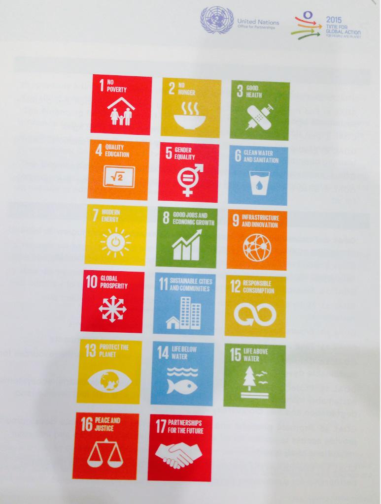 monjamii's tweet photo. These are the new objectives for the UN 2015 http://t.co/MJG89WJ14e