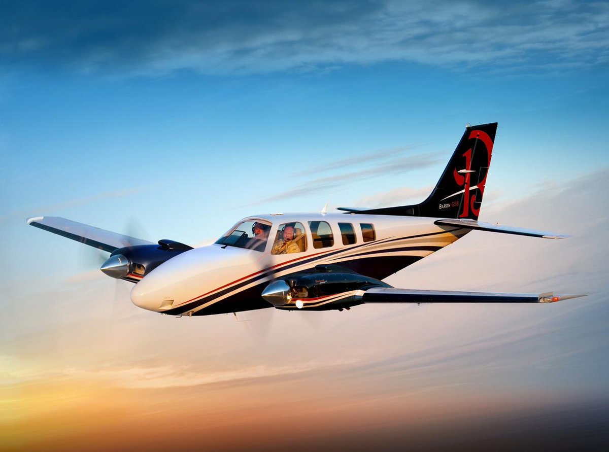 Beechcraft's tweet photo. The perfect balance of horsepower and peace-of-mind – the Beechcraft Baron G58 http://t.co/y7rgOeWWTU #flyBeech http://t.co/PFoq0k0F55