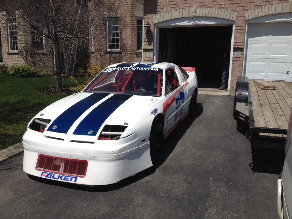 Car looks good!!! All ready for @FlamSpeedway tonight #polarblairracing9⃣7⃣