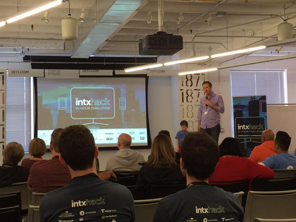 asabbott's tweet photo. Exciting hackathon at @1871Chicago today. Come join us! Big $$$ prizes! #intx2015 #INTXHACK #chidev #startuplife http://t.co/2BVqVEDekk