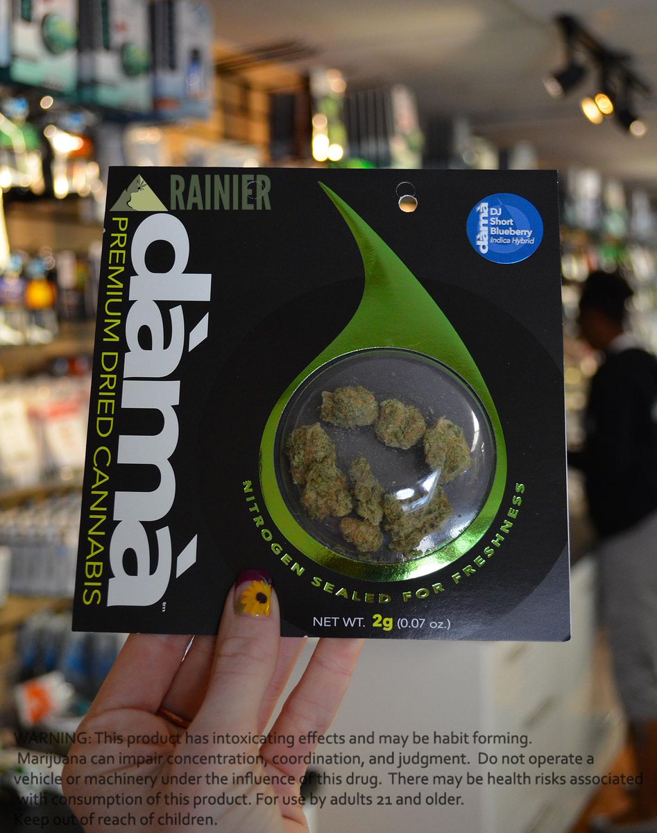 Good Morning everyone! Come find the Dj Shorts Blueberry from <a href="/DamaCannabis/">Dama</a> at Rainier On Pine! 25%THC! #i502 #weed