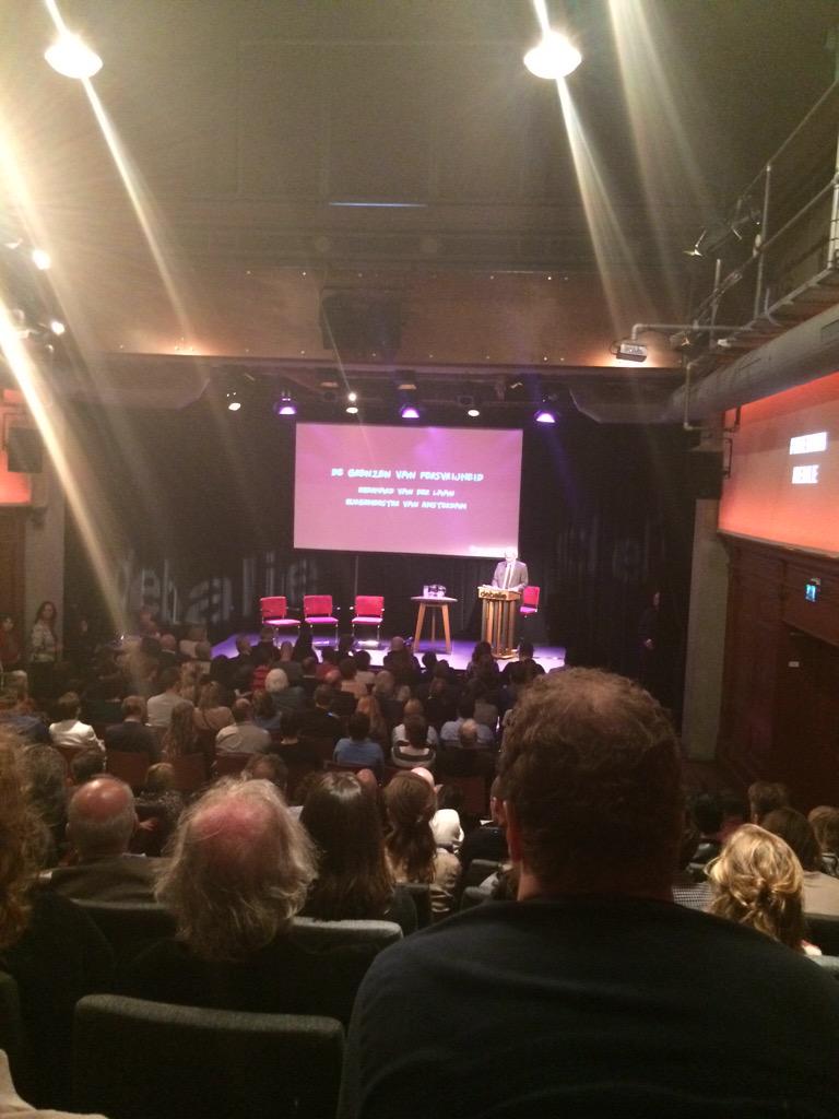 TheForeignDesk's tweet photo. DBR is bij het Festival van het Vrije Woord #vrijewoord. Eberhard van der Laan trapt af http://t.co/19bGsyxHlV