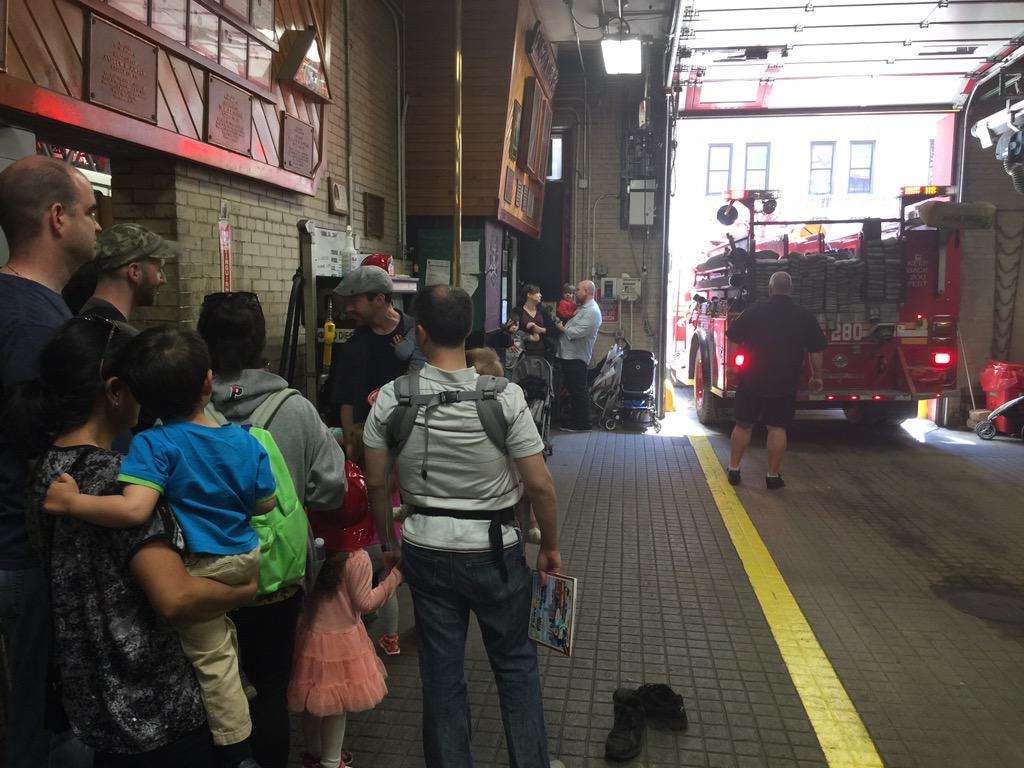 FDNY's tweet photo. The fun continues at #FDNY150 Open House even after #Engine280 leaves for a call in #Brooklyn. http://t.co/JkjNbYVHaJ