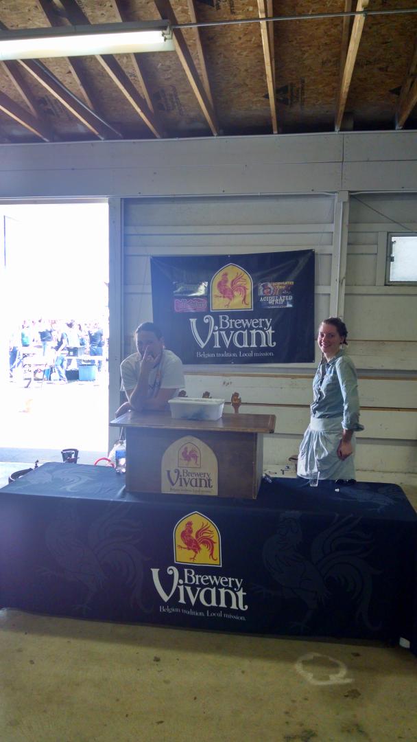 GLLibations's tweet photo. It isn't a beer festival without @breweryvivant. #Springfest15 http://t.co/4lR30ORag4