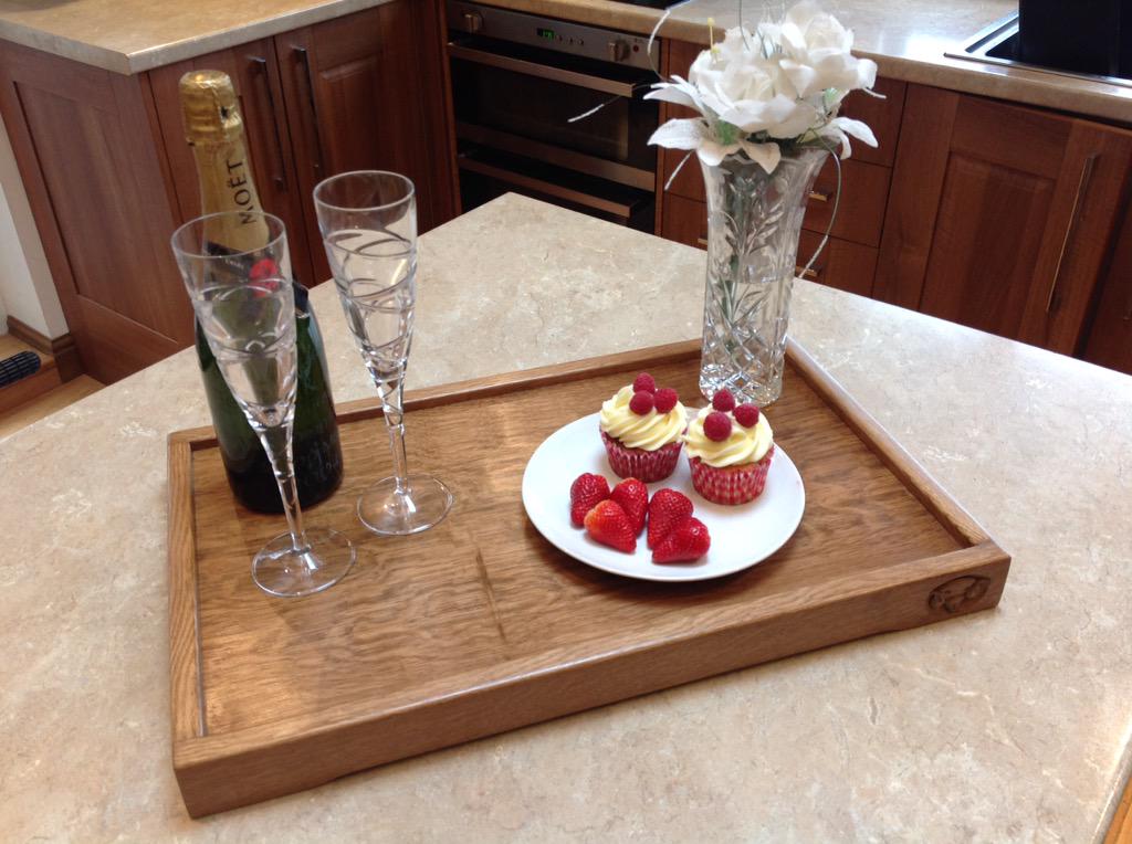 <a href="/Cupcakedreamsuk/">Jo Williams</a> A romantic moment or just because you can, a surprise treat served on one of my handmade oak trays.