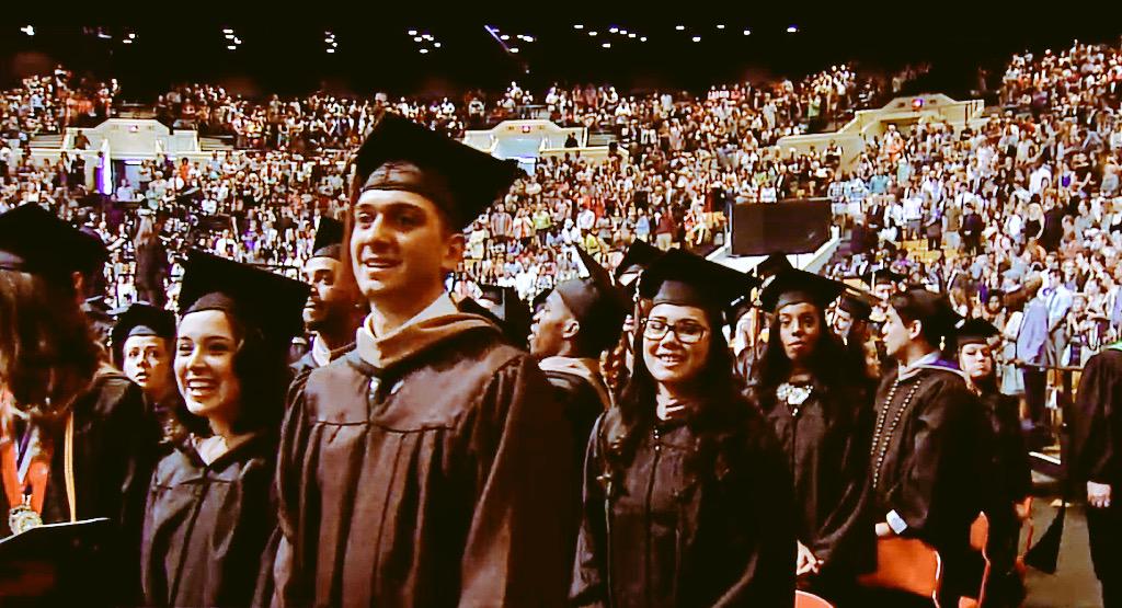 PaulDaugherty's tweet photo. Congrats @OralRobertsU graduates! Plan to be surprised by all God does in & through you! Much love! #ORUGraduation http://t.co/r4P47WnGIz