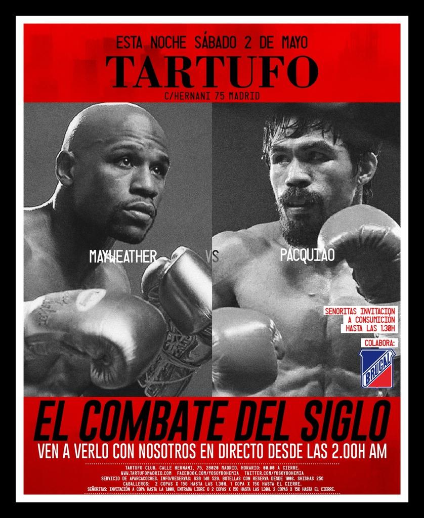 nors33's tweet photo. Estar de fiesta viendo el mejor combate del siglo no tiene precio sólo podrás ver en Tartufo! 637789149 alex calderon http://t.co/gf8h9O5gxB
