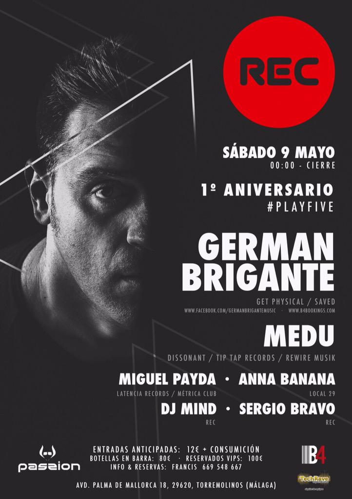 Rec_Klub's tweet photo. #9Mayo #SalaPassion #Rec @sergiobravodj @djmind2 @franxistachenko @germanbrigante @MiguelPayda http://t.co/CwDRCDVyBg