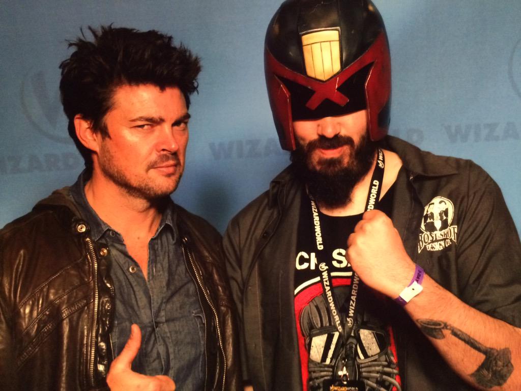 JackSpade's tweet photo. #KarlUrban is flippin' awesome!!! #Dredd #makeDredd2 http://t.co/TbbaJ0Em5s