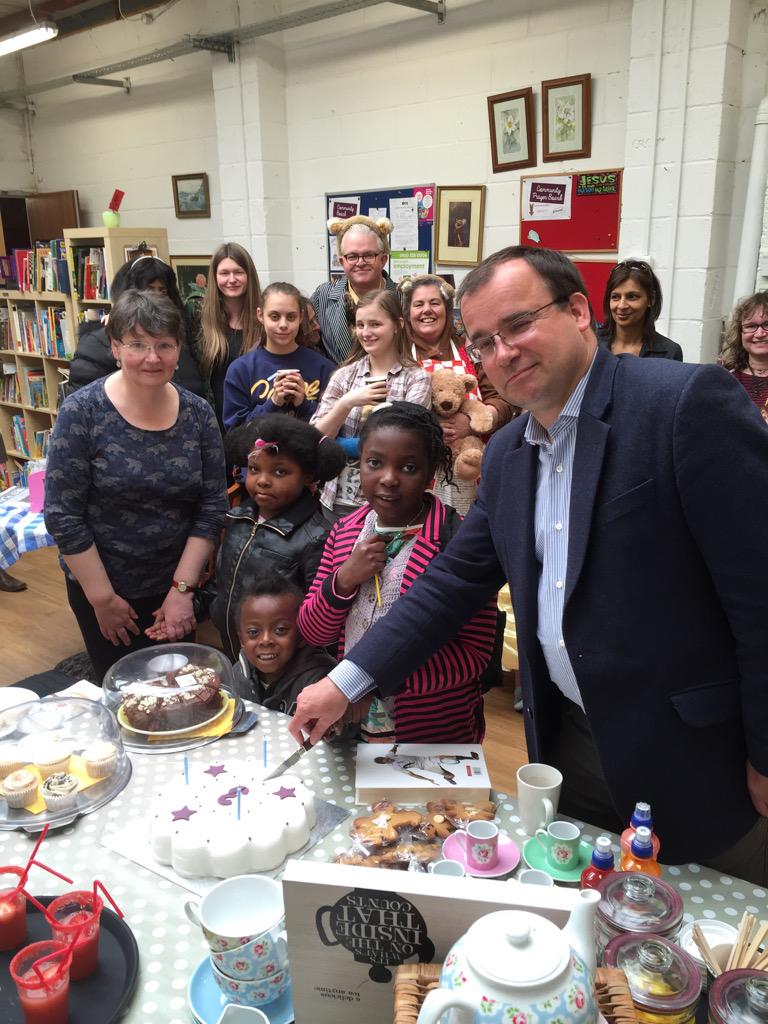 FoundHarrow's tweet photo. Happy 3rd Birthday to found.  Thank you to everyone who joined us today and @GarethThomasMP for cutting our cake. http://t.co/vYUHrCcFEK