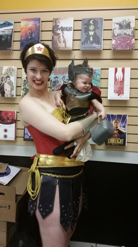 TJSonOfAnder's tweet photo. Had a great time at #FreeComicBookDay thanks @westfieldcomics @joannaestep @jasonaaron @Freecomicbook #Avengers http://t.co/CZeAyqcyLa